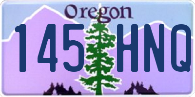 OR license plate 145HNQ