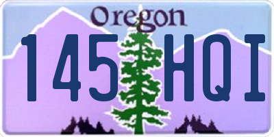 OR license plate 145HQI
