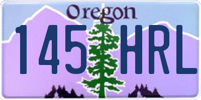 OR license plate 145HRL