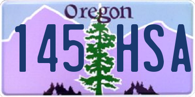 OR license plate 145HSA