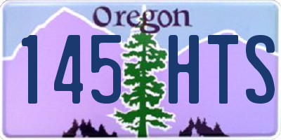 OR license plate 145HTS