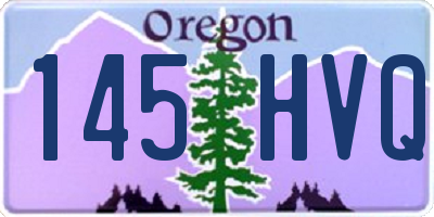 OR license plate 145HVQ