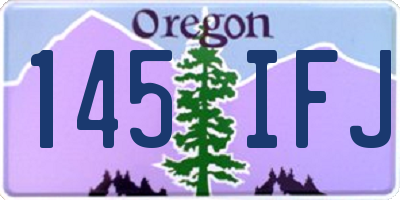 OR license plate 145IFJ
