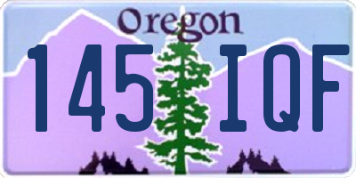 OR license plate 145IQF