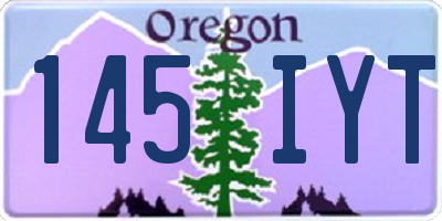 OR license plate 145IYT