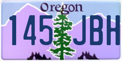 OR license plate 145JBH