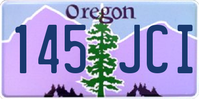 OR license plate 145JCI