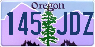 OR license plate 145JDZ