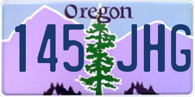OR license plate 145JHG