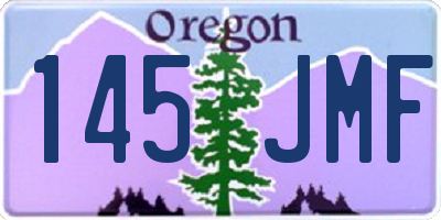 OR license plate 145JMF