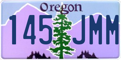 OR license plate 145JMM