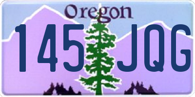 OR license plate 145JQG
