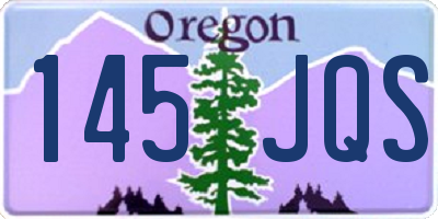 OR license plate 145JQS