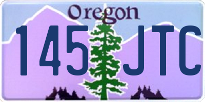OR license plate 145JTC