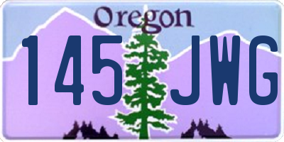 OR license plate 145JWG