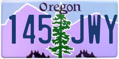 OR license plate 145JWY