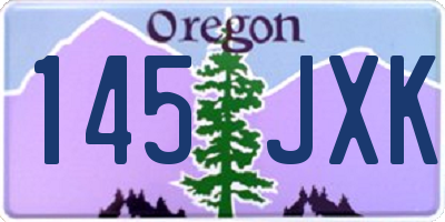 OR license plate 145JXK