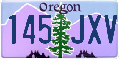 OR license plate 145JXV
