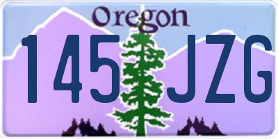 OR license plate 145JZG