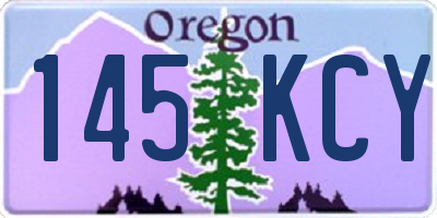 OR license plate 145KCY