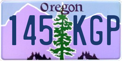 OR license plate 145KGP