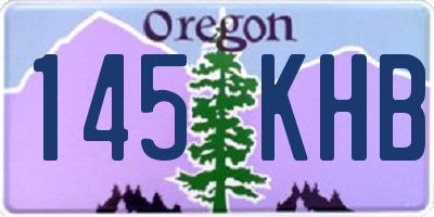 OR license plate 145KHB
