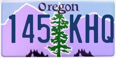 OR license plate 145KHQ
