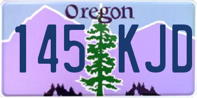 OR license plate 145KJD