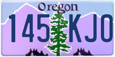 OR license plate 145KJO