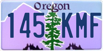 OR license plate 145KMF