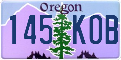 OR license plate 145KOB