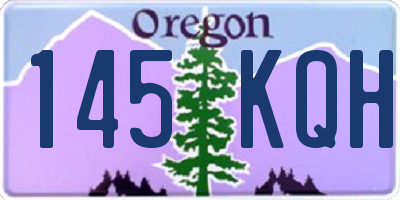 OR license plate 145KQH