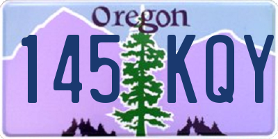 OR license plate 145KQY
