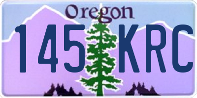 OR license plate 145KRC