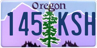 OR license plate 145KSH
