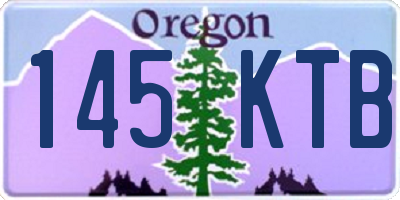 OR license plate 145KTB