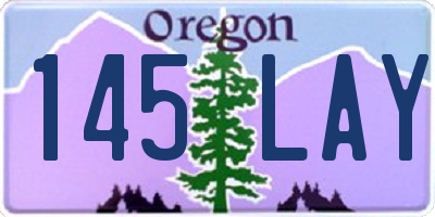 OR license plate 145LAY