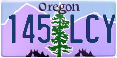 OR license plate 145LCY