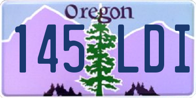 OR license plate 145LDI