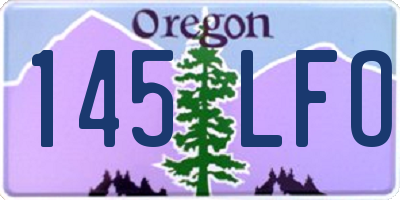 OR license plate 145LFO
