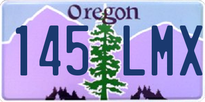 OR license plate 145LMX