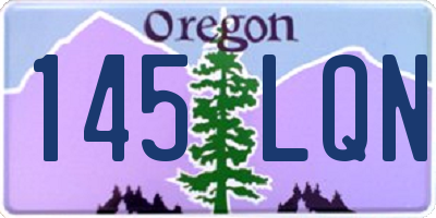 OR license plate 145LQN