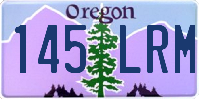 OR license plate 145LRM