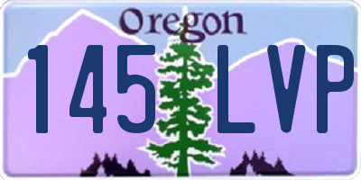 OR license plate 145LVP