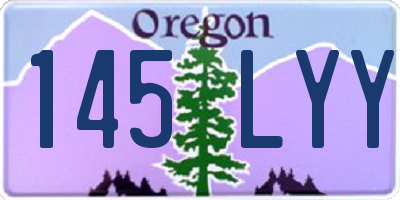 OR license plate 145LYY