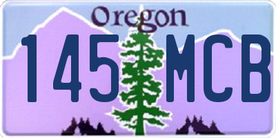 OR license plate 145MCB