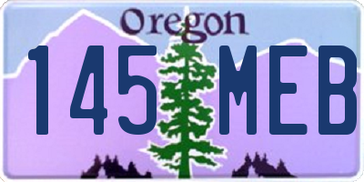 OR license plate 145MEB