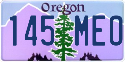 OR license plate 145MEO