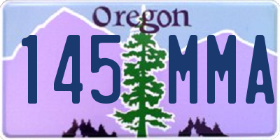 OR license plate 145MMA