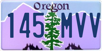 OR license plate 145MVV